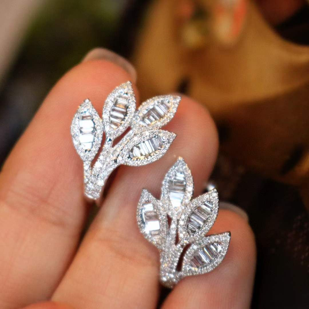 Tree of Life Diamond Stud Earrings
