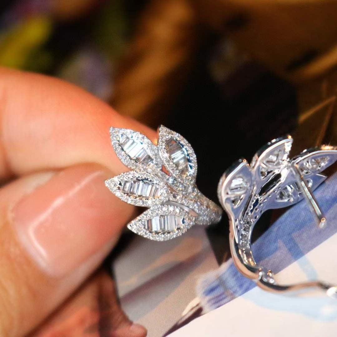 Tree of Life Diamond Stud Earrings