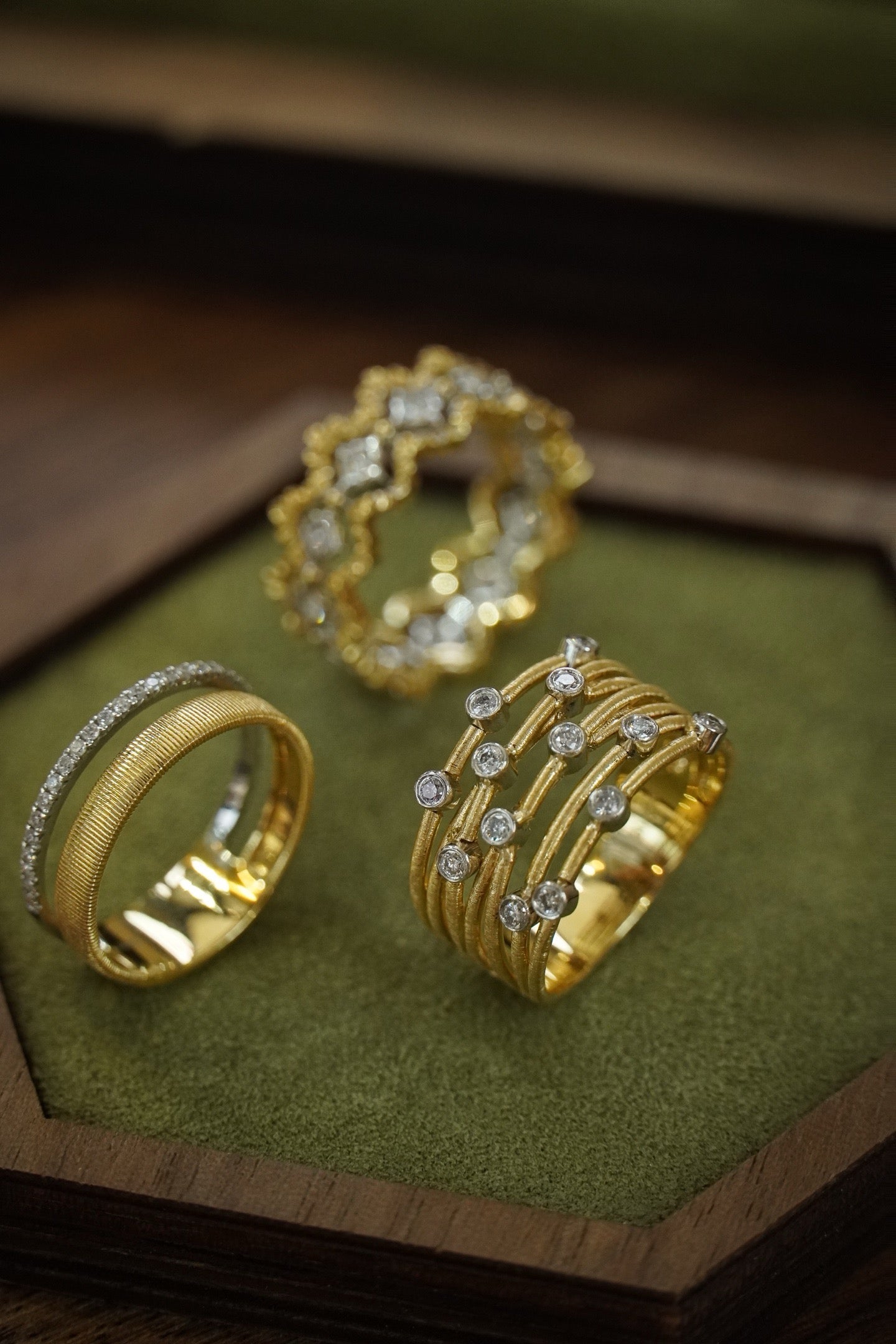 Serwa Jewellery | Brushed Bubble Ring｜Silken Light, Sculpted Elegance