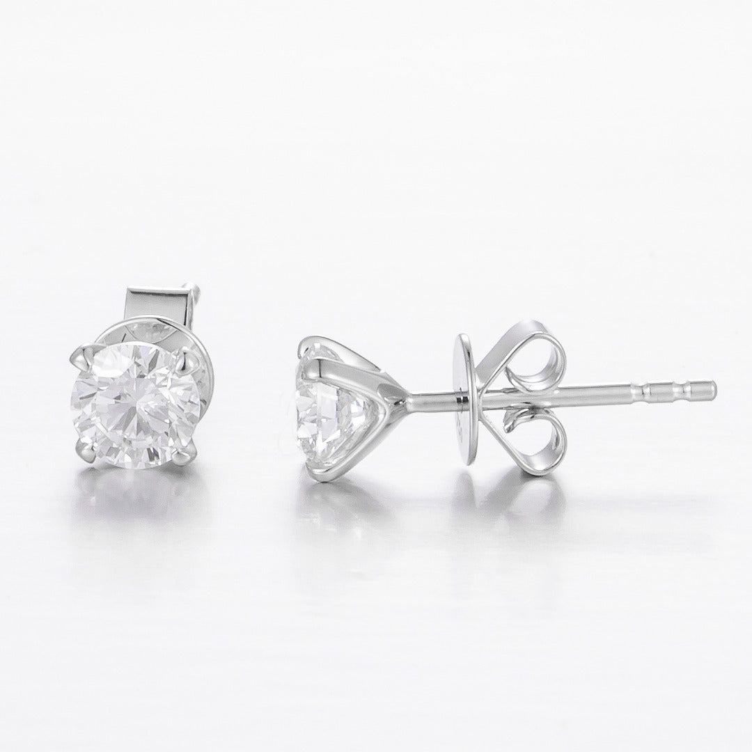 Serwa Jewellery | Pure Brilliance – 18K Gold Lab-Grown Diamond Stud Earrings
