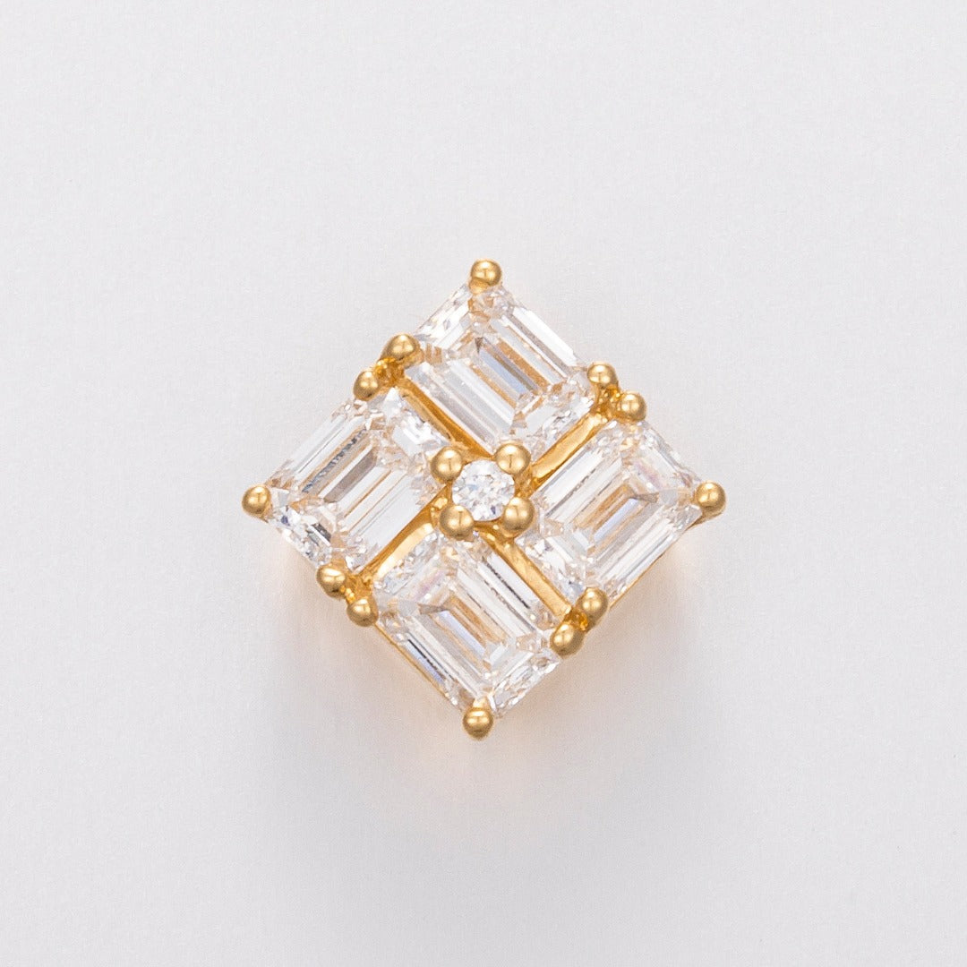 Serwa Jewellery | Radiant Solitaire – 18K Gold Lab-Grown Diamond Pendant