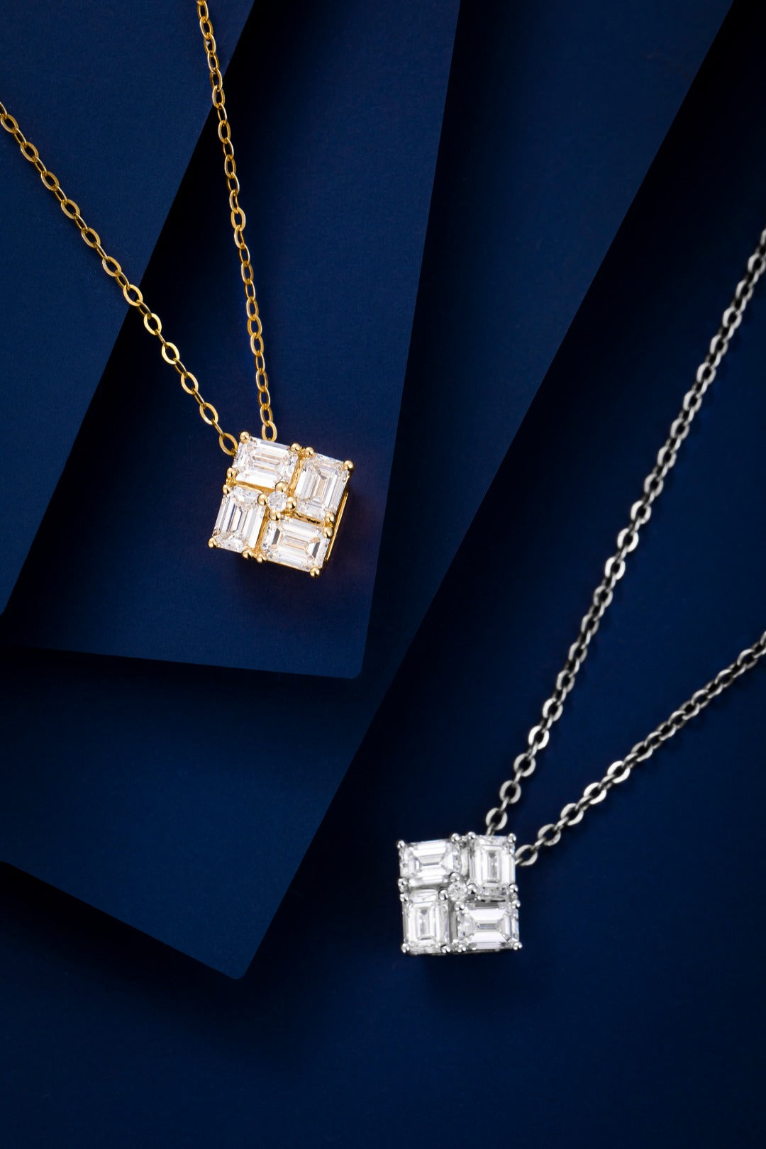Serwa Jewellery | Radiant Solitaire – 18K Gold Lab-Grown Diamond Pendant