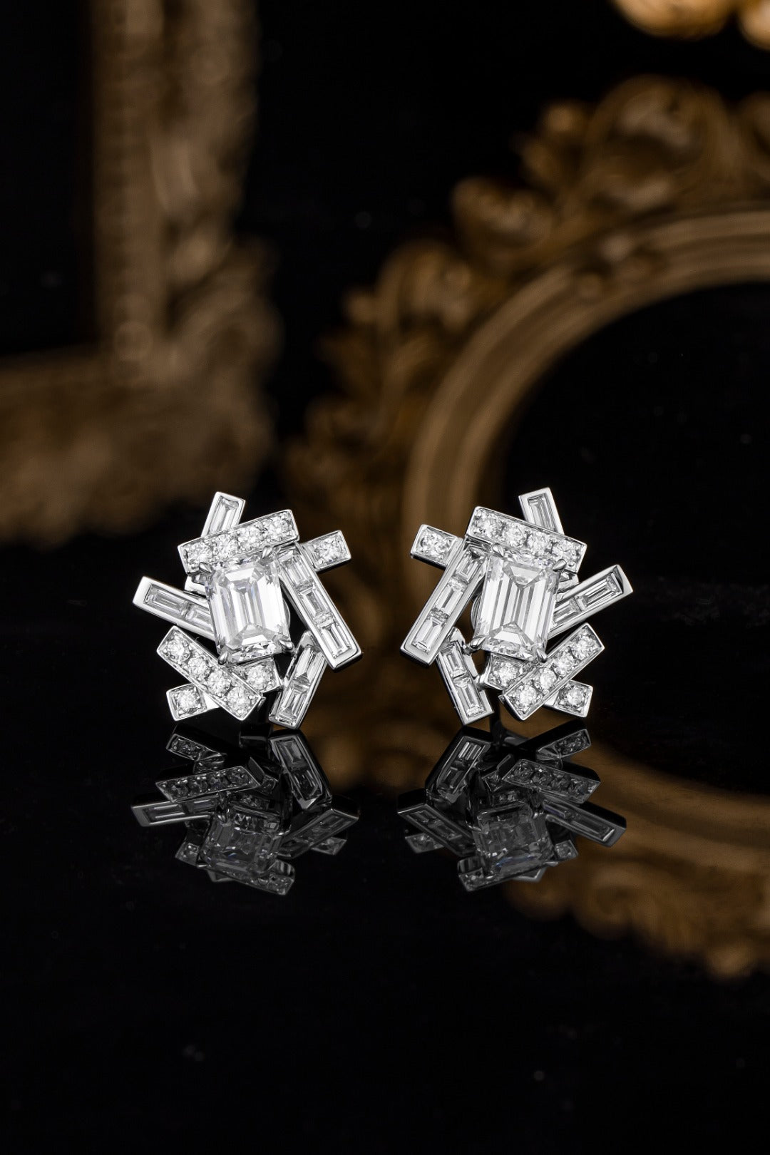 Serwa Jewellery | Celestial Arcs – PT900 Lab-Grown Diamond Earrings