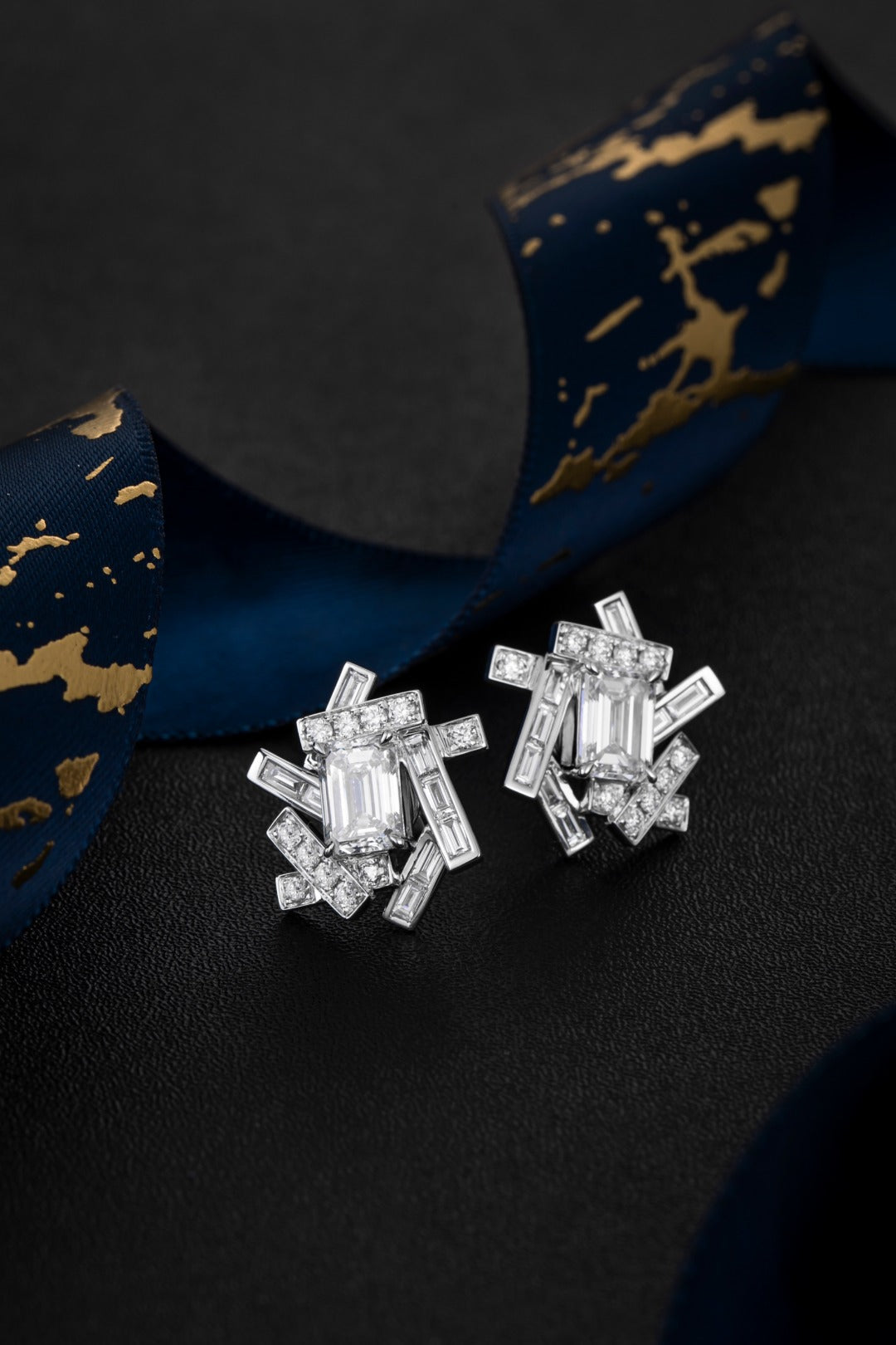 Serwa Jewellery | Celestial Arcs – PT900 Lab-Grown Diamond Earrings