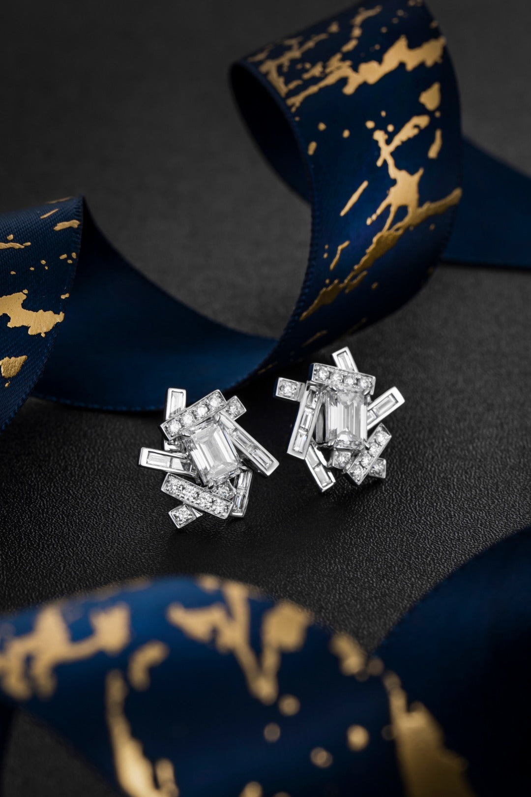 Serwa Jewellery | Celestial Arcs – PT900 Lab-Grown Diamond Earrings