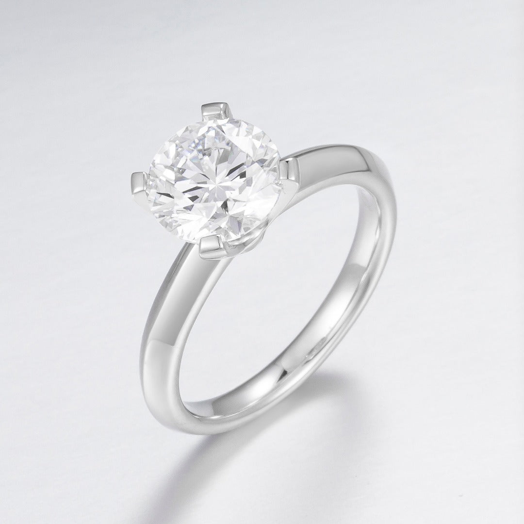 Serwa Jewellery | Pure Solstice 4-prong PT900 Lab-Grown Diamond Ring