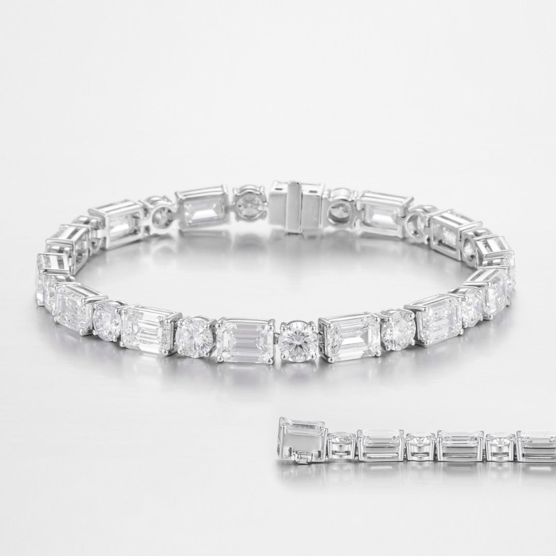 Serwa Jewellery | Imperial Duo Radiance – PT900 Lab-Grown Diamond Bracelet