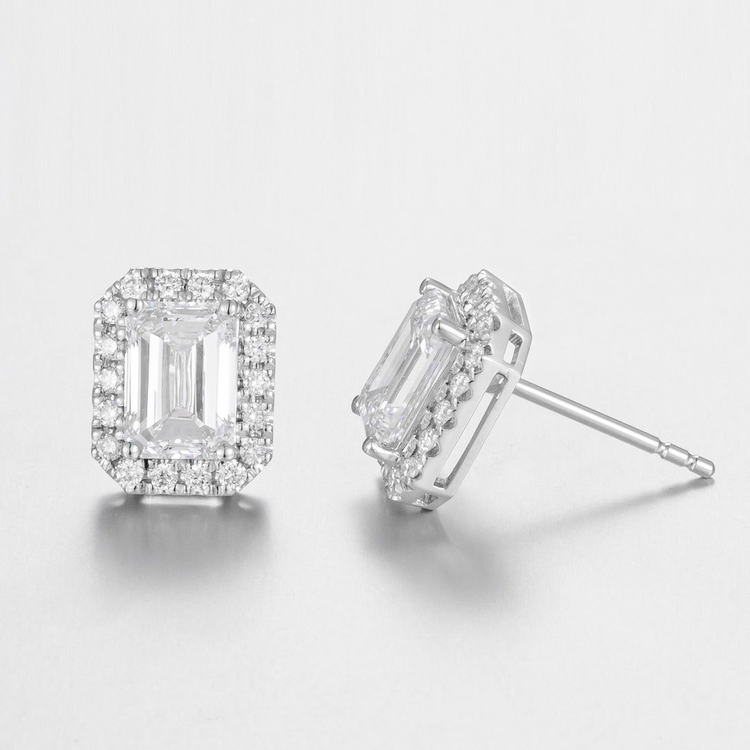 Serwa Jewellery | Pure Radiance – PT900 Lab-Grown Diamond Stud Earrings