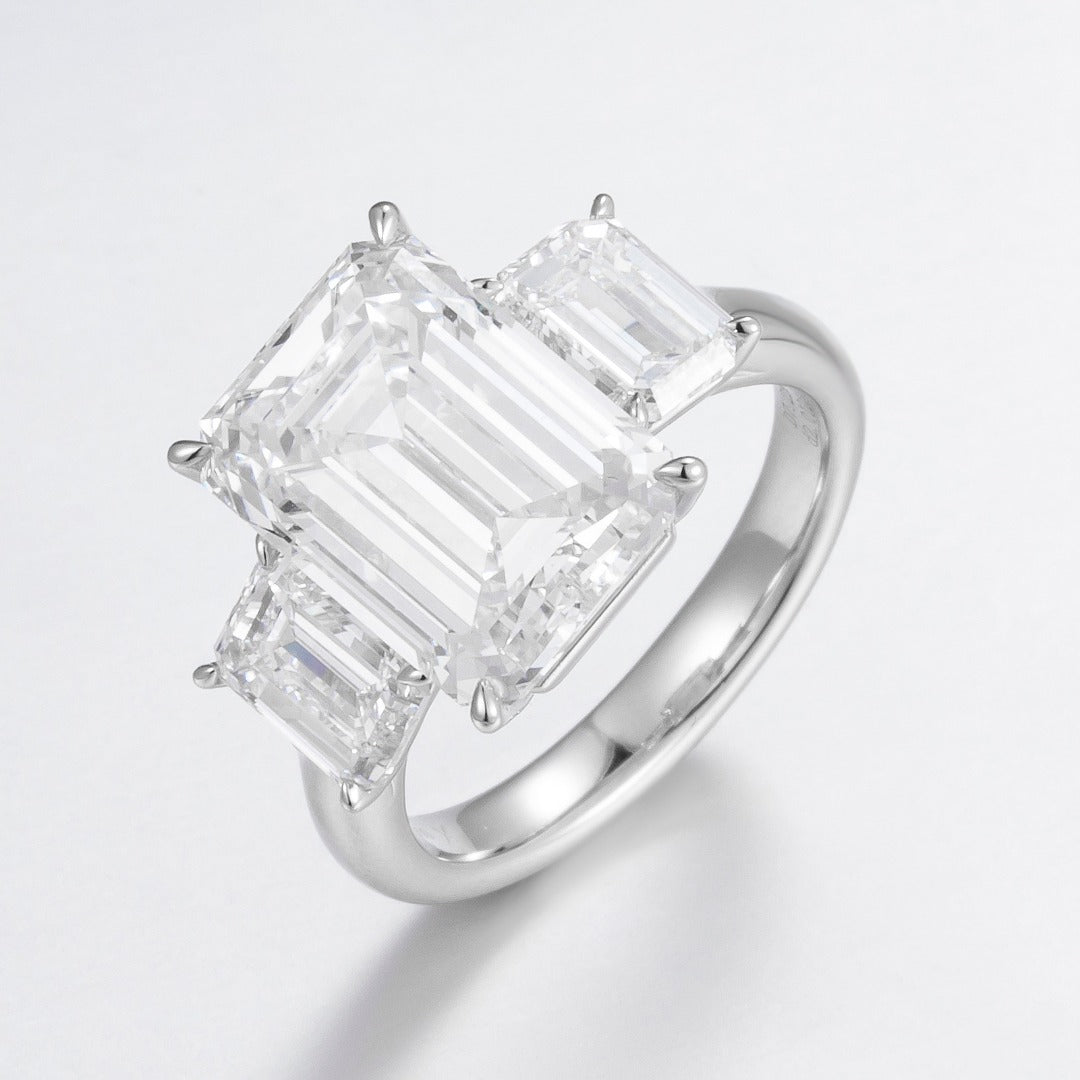 Serwa Jewellery | Architectural Brilliance – PT900 Lab-Grown Diamond Ring
