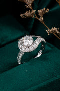 Serwa Jewellery | Serpentine Halo – PT900 Lab-Grown Diamond Ring