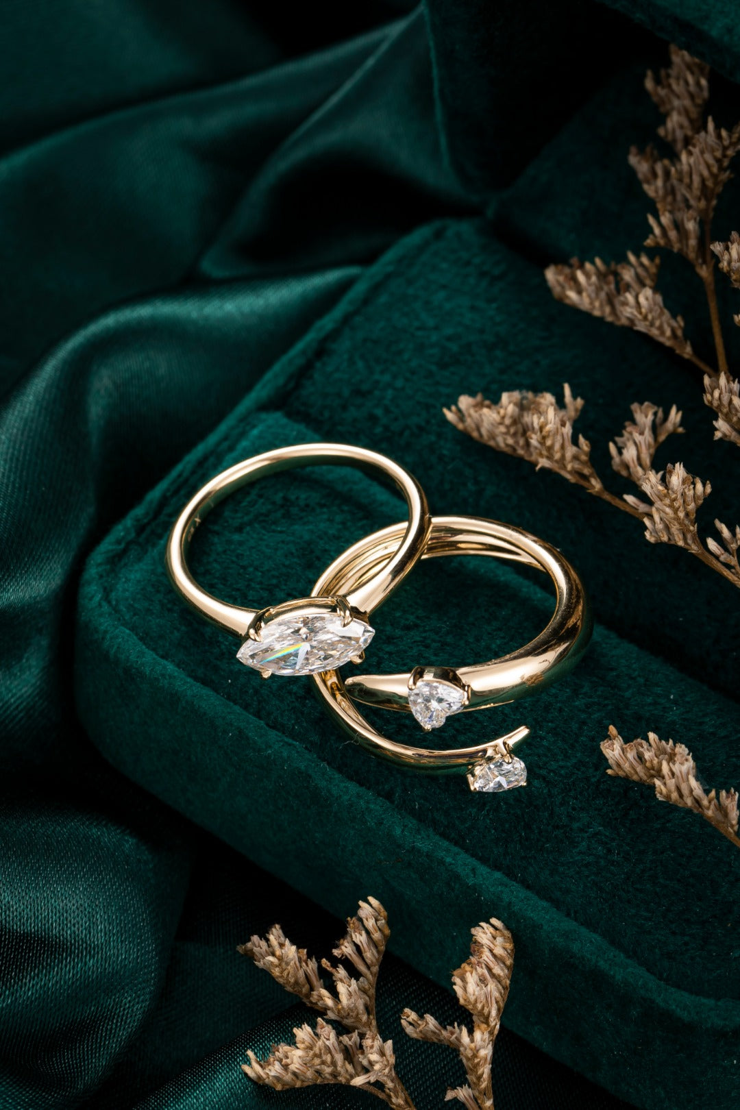 Serwa Jewellery | Gilded Harmony – 14K Gold Lab-Grown Diamond Ring