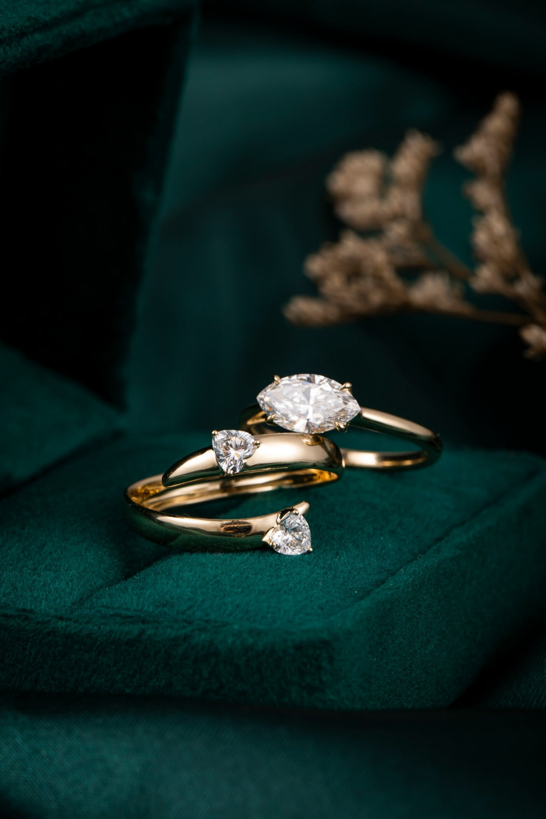 Serwa Jewellery | Gilded Harmony – 14K Gold Lab-Grown Diamond Ring
