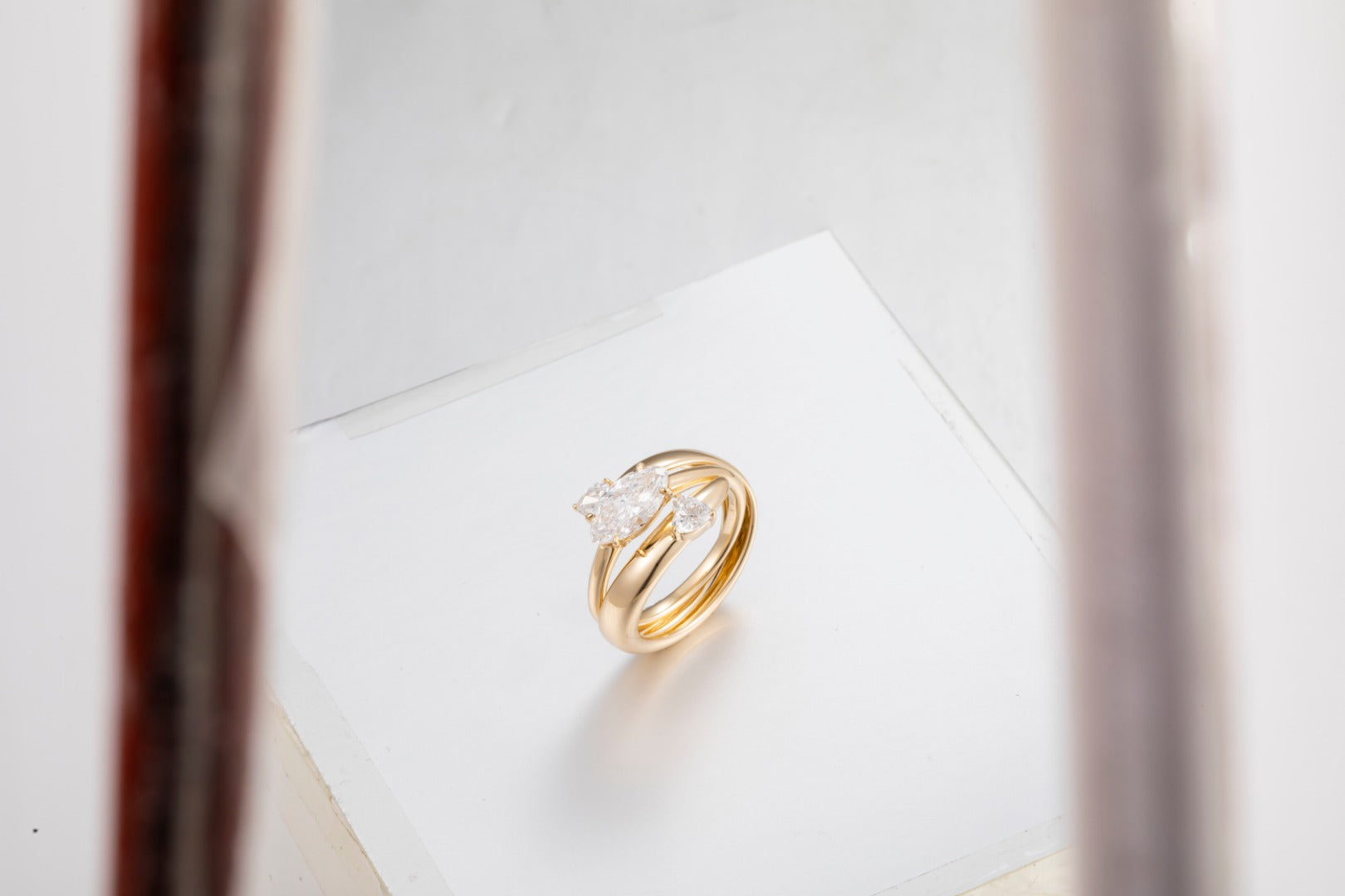 Serwa Jewellery | Gilded Harmony – 14K Gold Lab-Grown Diamond Ring