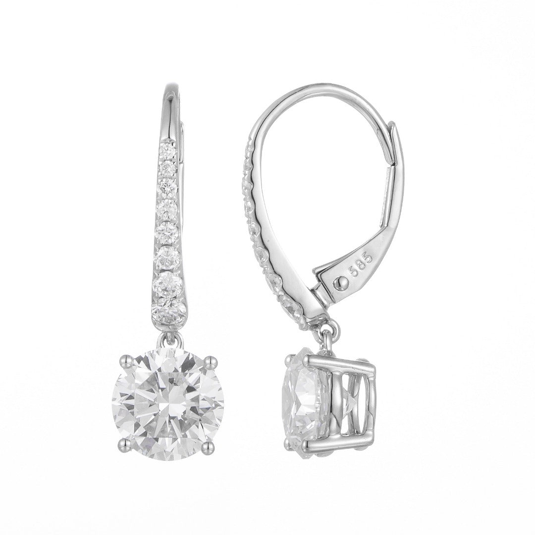 Serwa Jewellery | Luminous Drop – 14K Gold Lab-Grown Diamond Earrings