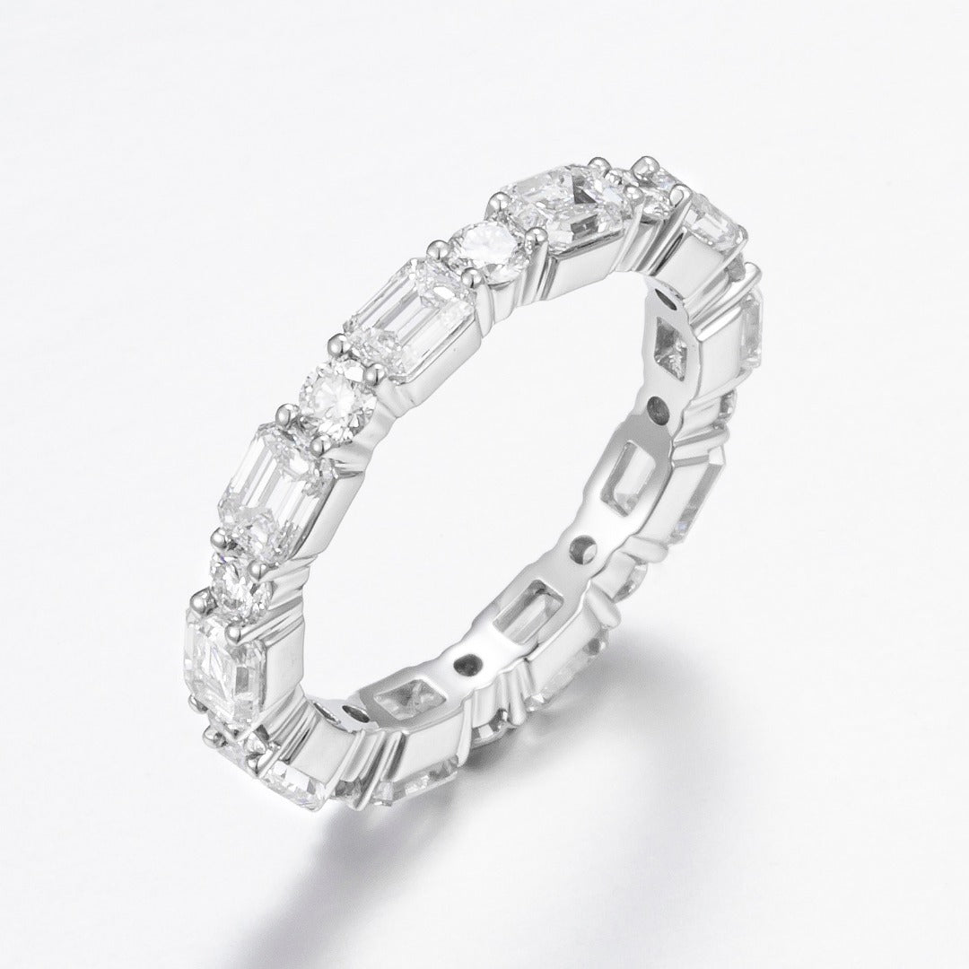 Serwa Jewellery | Radiant Eternity – PT900 Lab-Grown Diamond Ring