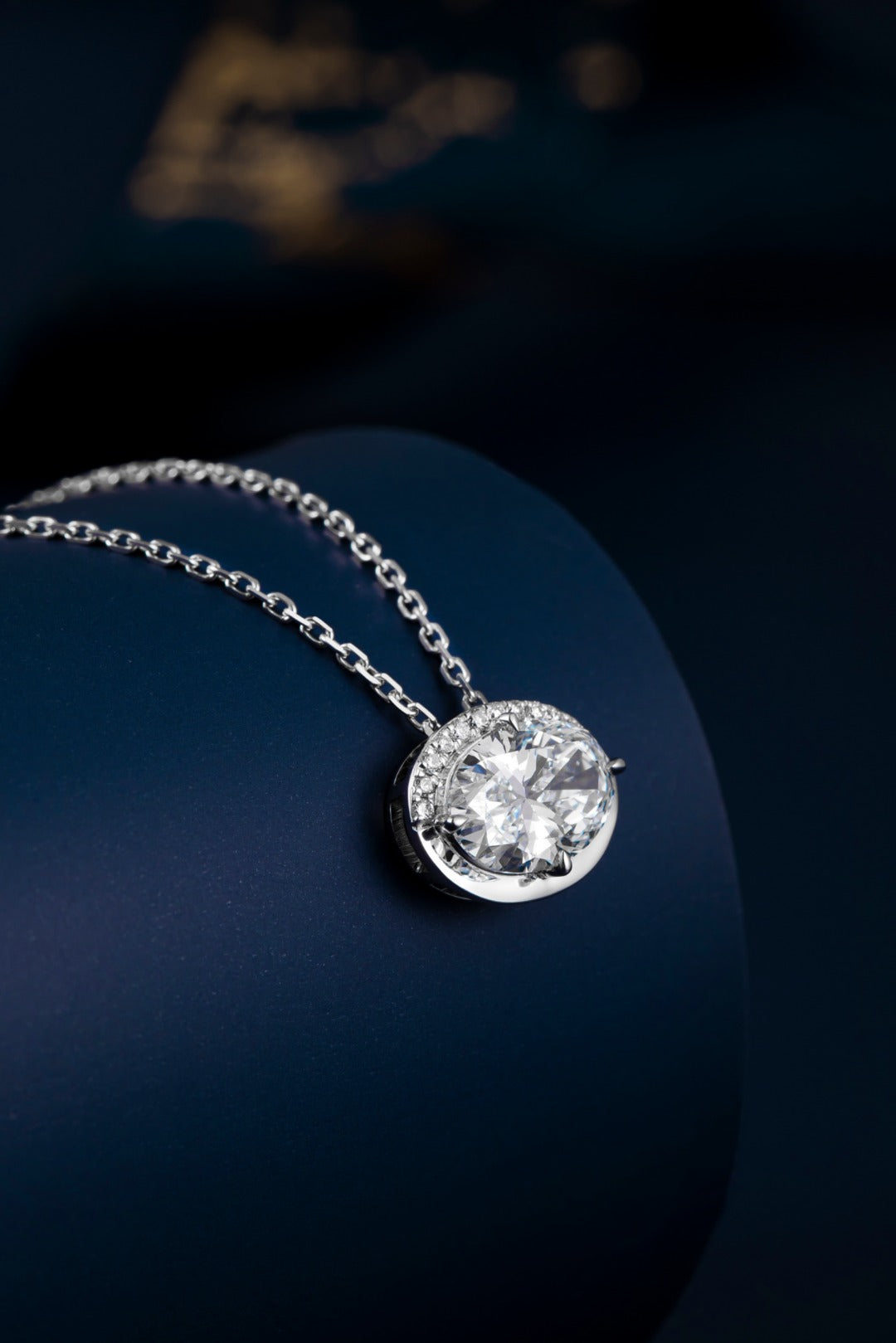 Serwa Jewellery | Luminous Halo – PT900 Lab-Grown Diamond Necklace