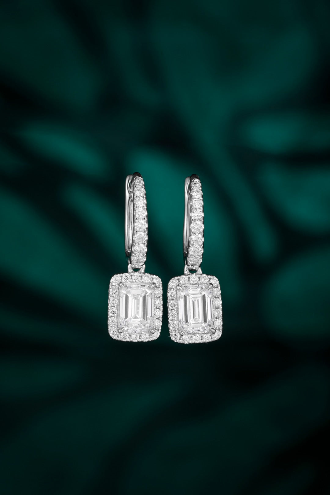 Serwa Jewellery | Luminous Halo – PT900 Lab-Grown Diamond Earrings