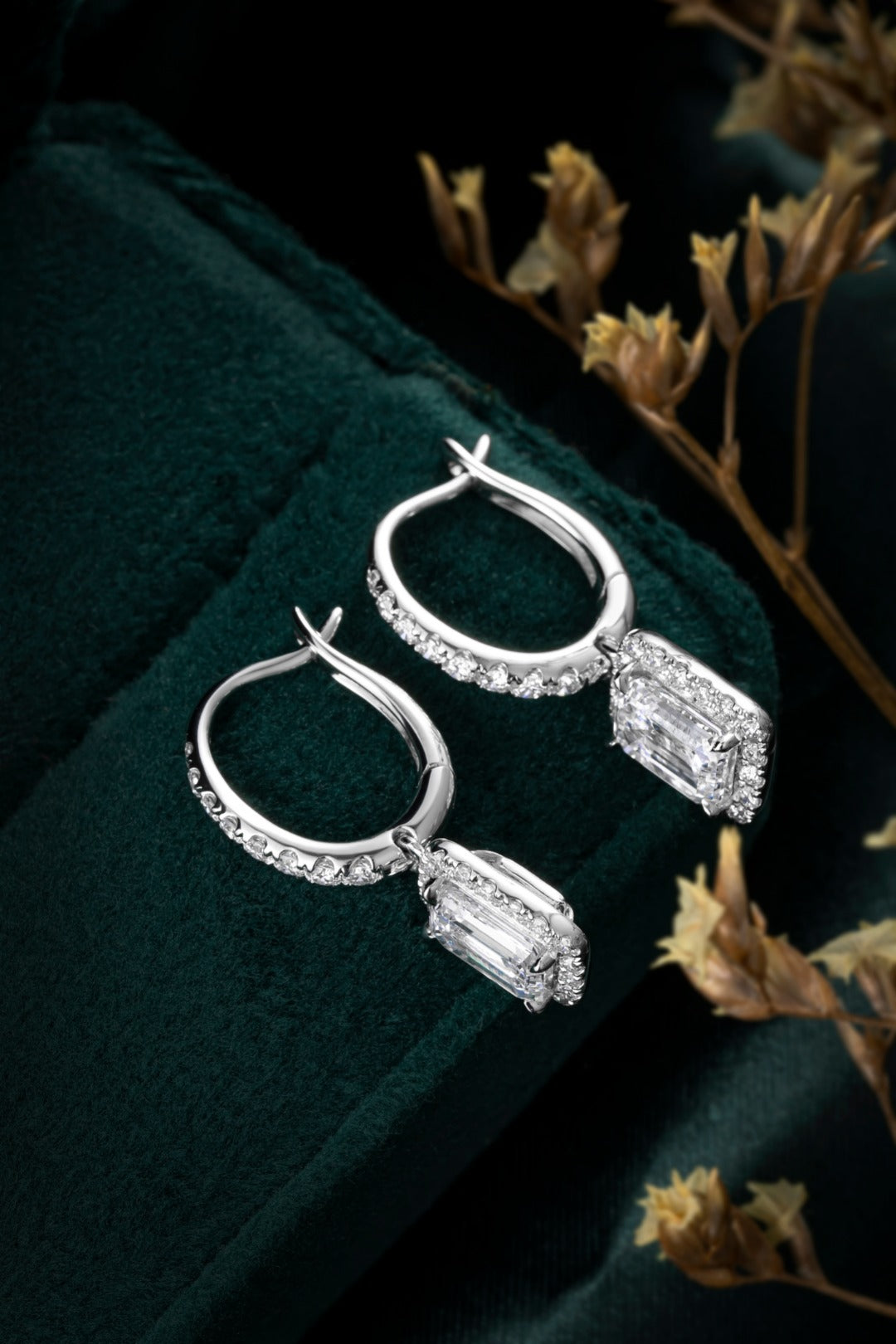 Serwa Jewellery | Luminous Halo – PT900 Lab-Grown Diamond Earrings