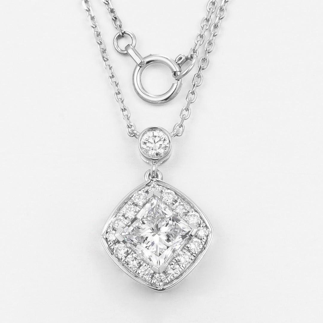Serwa Jewellery | Luminous Frame – PT950 Lab-Grown Diamond Necklace