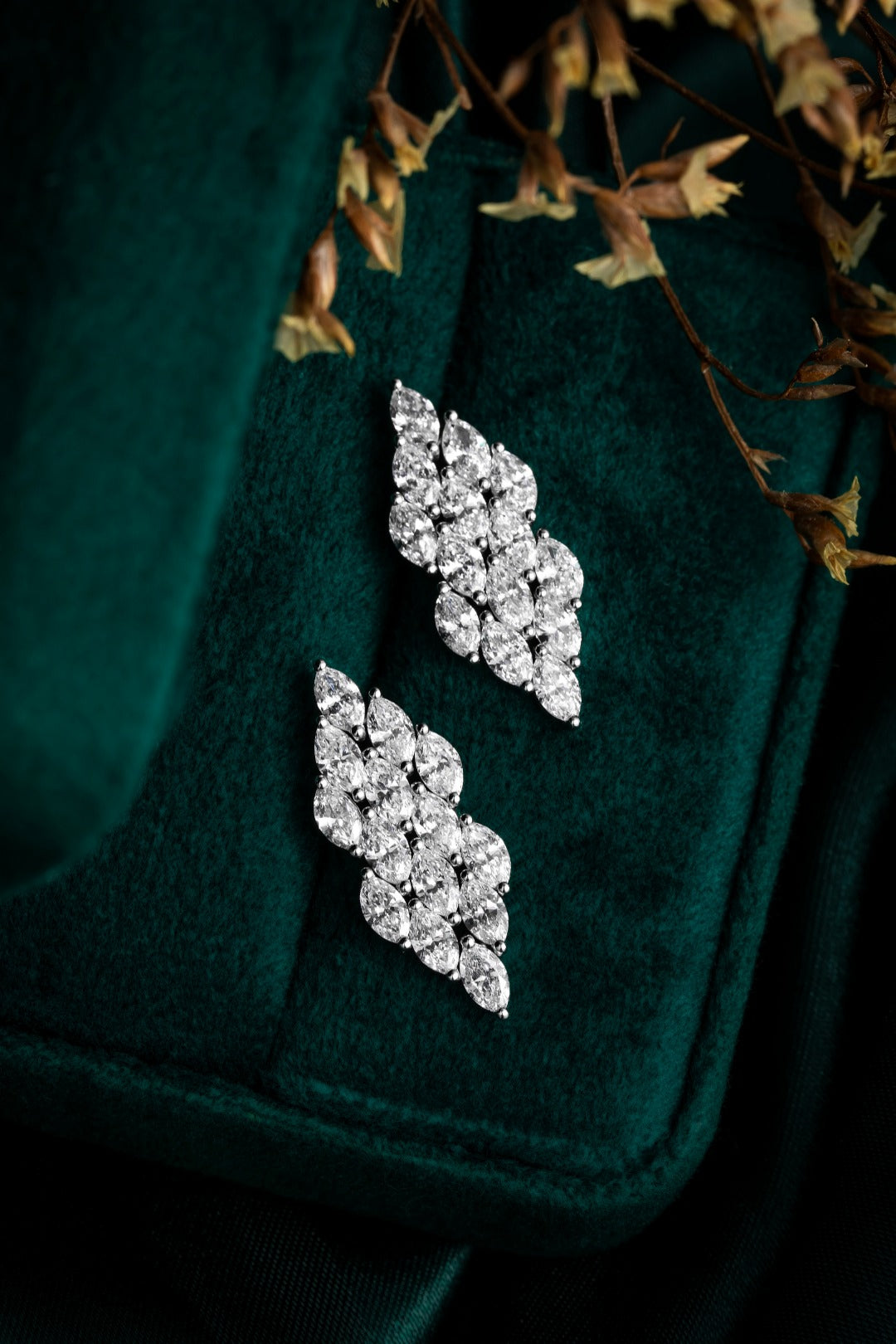 Serwa Jewellery | Marquise Cascade – PT900 Lab-Grown Diamond Earrings
