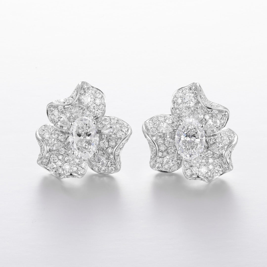 Serwa Jewellery | Bloom Reverie – 14K Gold Lab-Grown Diamond Earrings