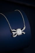 Serwa Jewellery | Emerald Ribbon – PT900 Lab-Grown Diamond Necklace