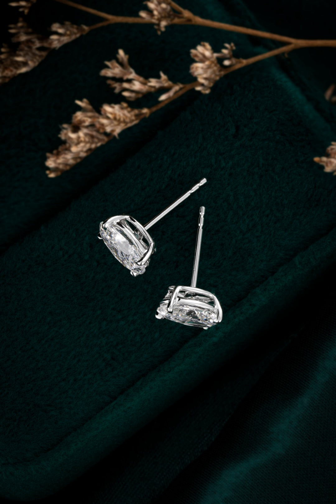 Serwa Jewellery | Pure Oval – PT900 Lab-Grown Diamond Stud Earrings