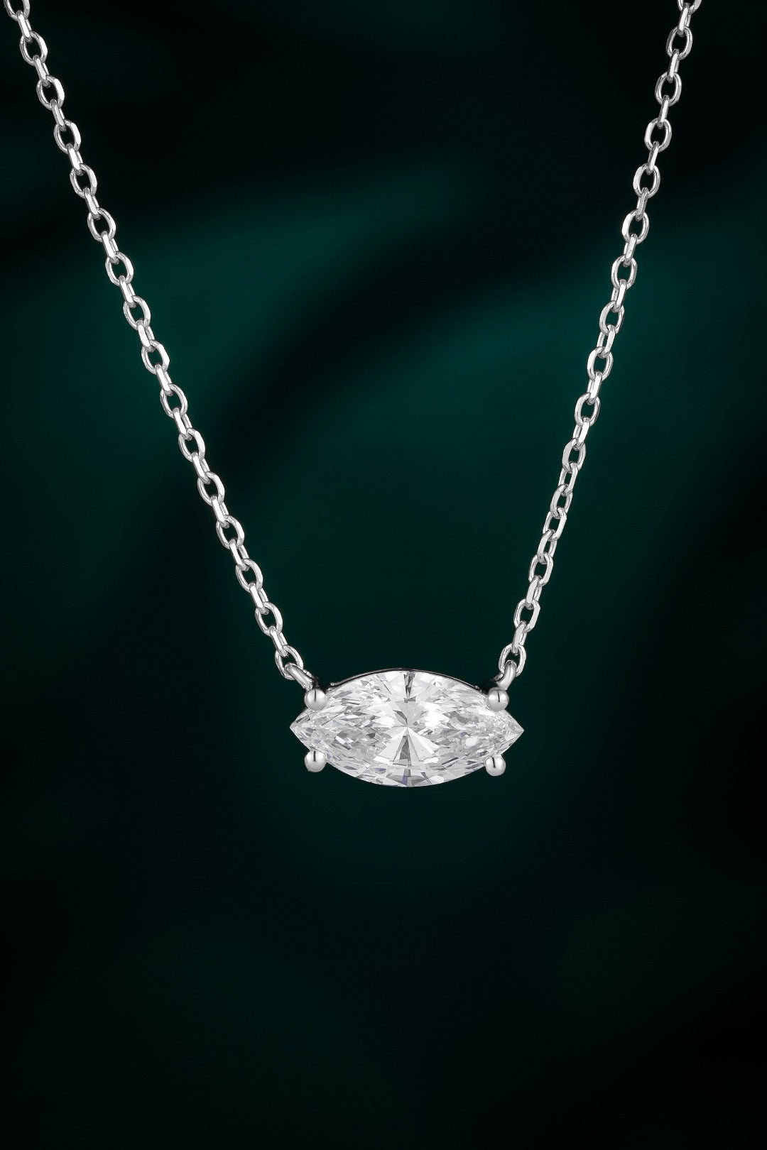 Serwa Jewellery | Pure Oval – PT950 Lab-Grown Diamond Necklace