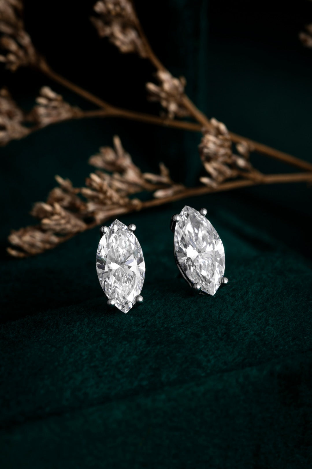 Serwa Jewellery | Pure Marquise – PT900 Lab-Grown Diamond Earrings