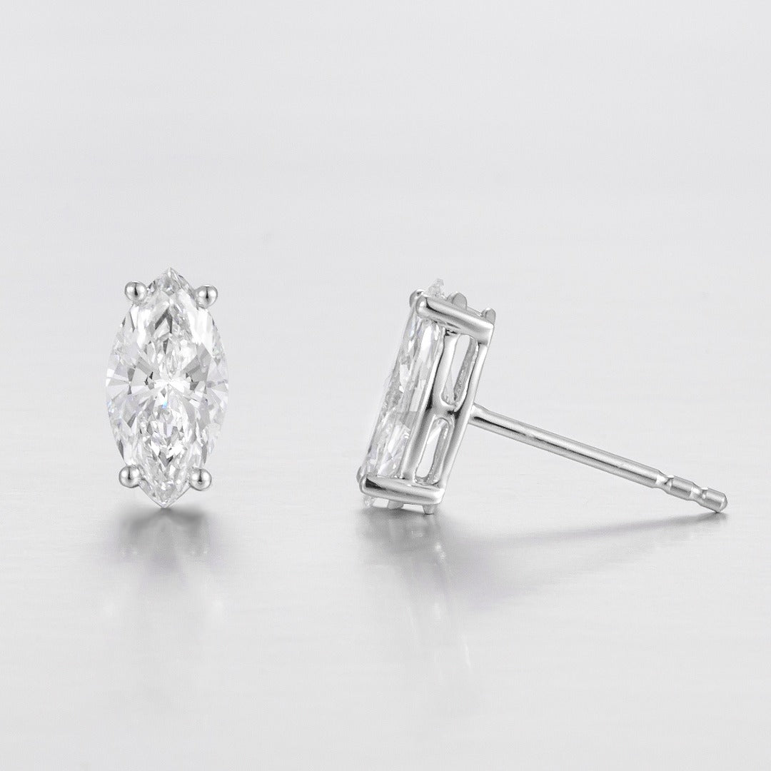 Serwa Jewellery | Pure Marquise – PT900 Lab-Grown Diamond Earrings