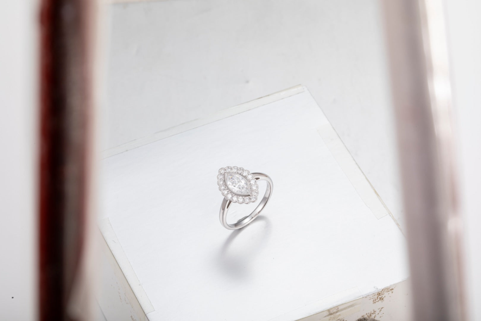 Serwa Jewellery | Halo Marquise – PT900 Lab-Grown Diamond Ring