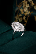 Serwa Jewellery | Halo Marquise – PT900 Lab-Grown Diamond Ring