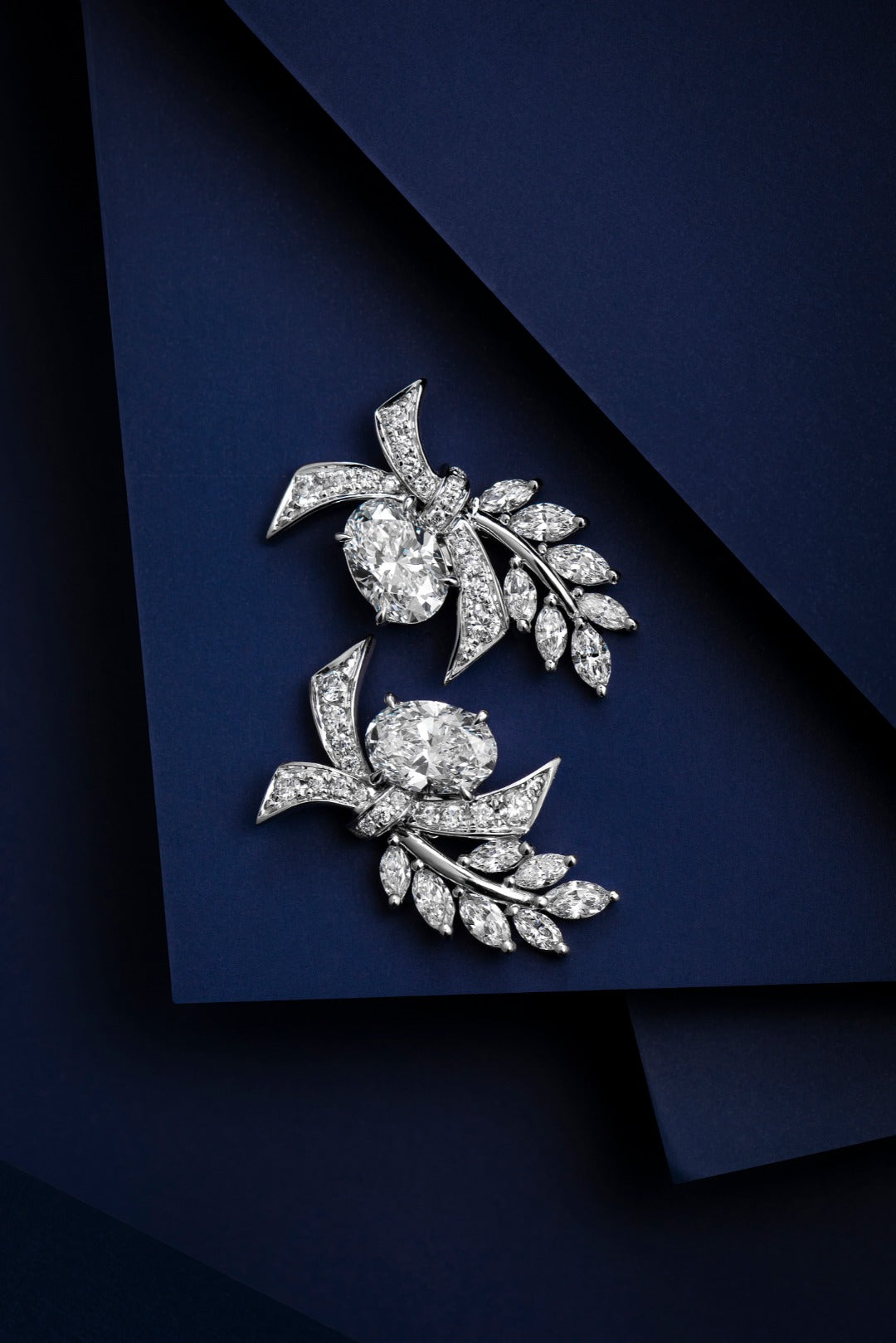 Serwa Jewellery | Botanical Flourish – PT900 Lab-Grown Diamond Stud Earrings