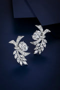 Serwa Jewellery | Botanical Flourish – PT900 Lab-Grown Diamond Stud Earrings