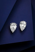 Serwa Jewellery | Pure Grace – PT900 Lab-Grown Pear Diamond Stud Earrings