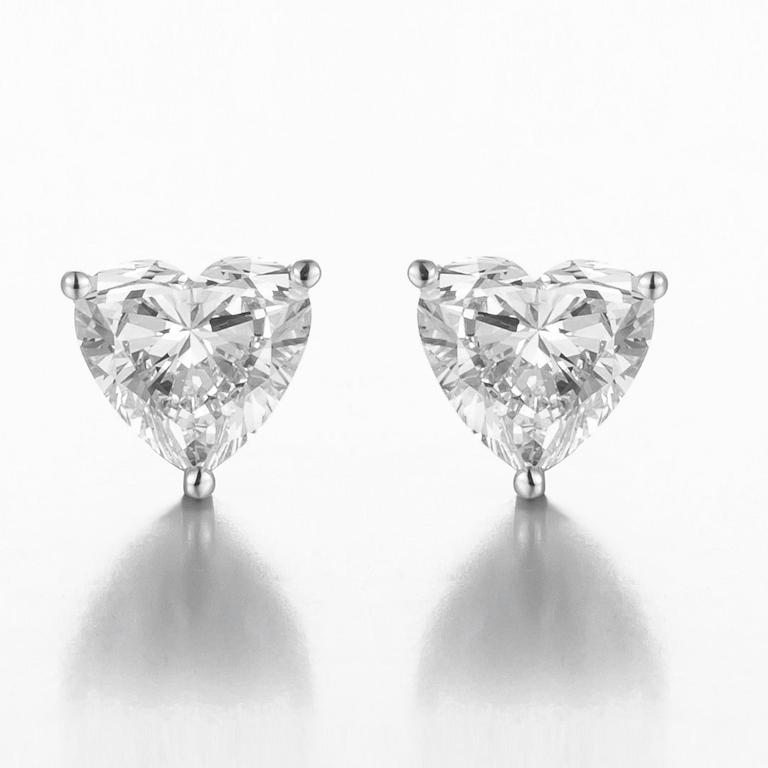 Serwa Jewellery | True Heart – PT900 Lab-Grown Diamond Stud Earrings