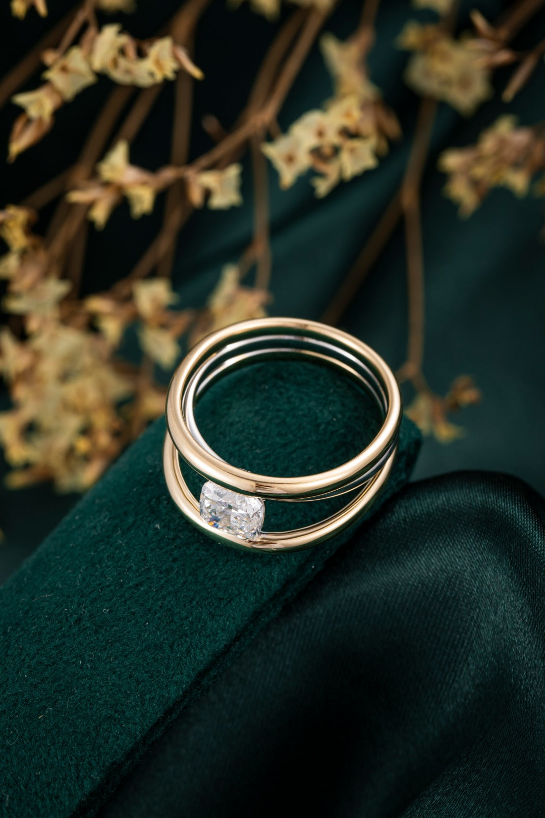 Serwa Jewellery | Parallel Grace – 14K Lab-Grown Diamond Ring