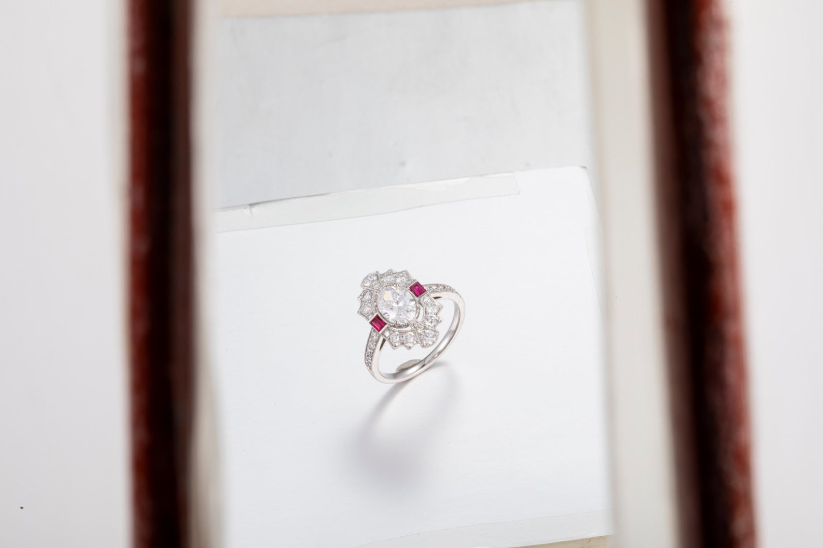 Serwa Jewellery | Crimson Geometry – PT900 Lab-Grown Diamond Ring