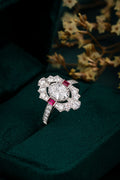Serwa Jewellery | Crimson Geometry – PT900 Lab-Grown Diamond Ring