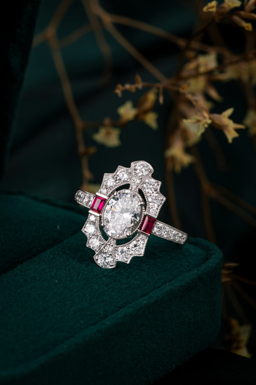 Serwa Jewellery | Crimson Geometry – PT900 Lab-Grown Diamond Ring