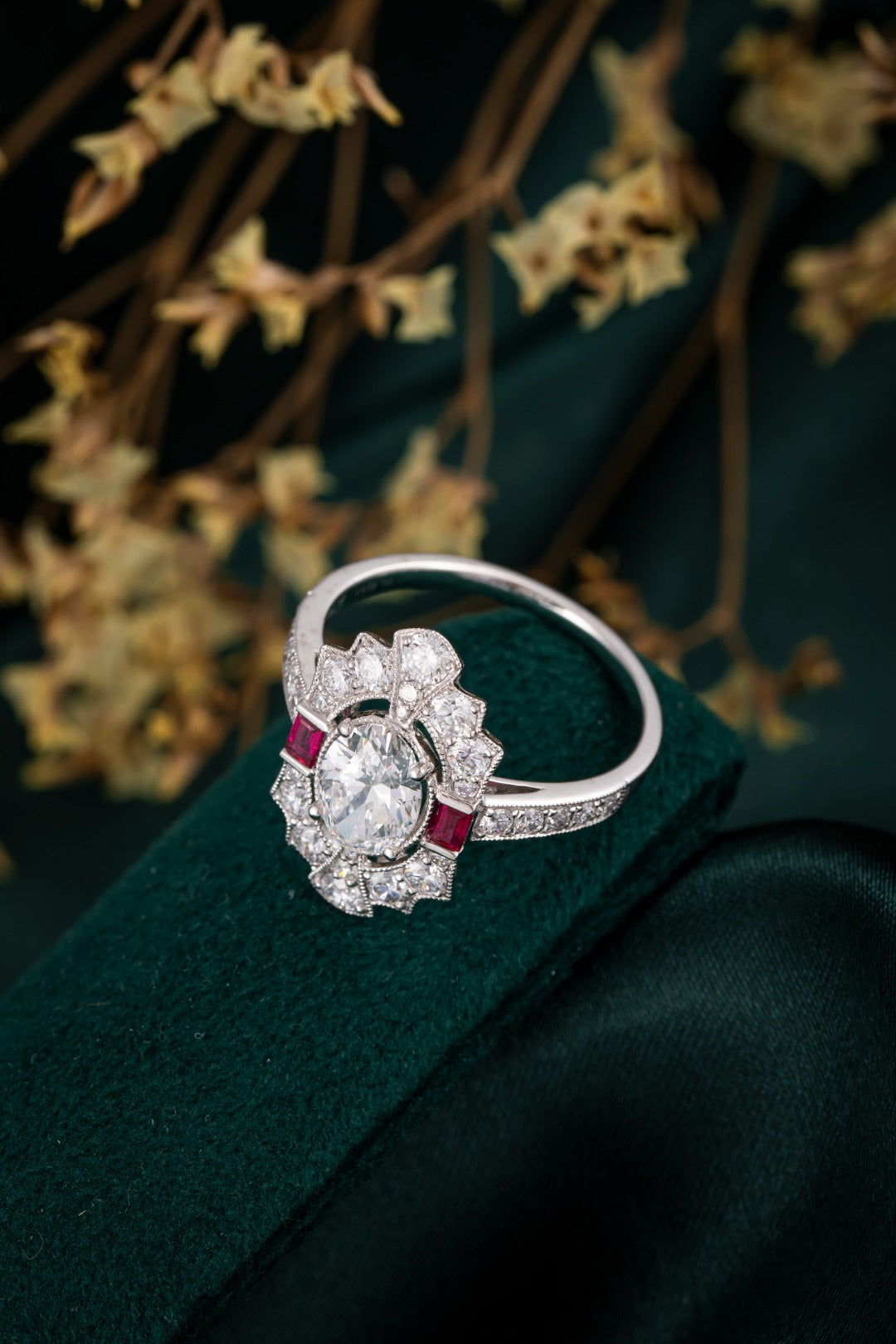 Serwa Jewellery | Crimson Geometry – PT900 Lab-Grown Diamond Ring