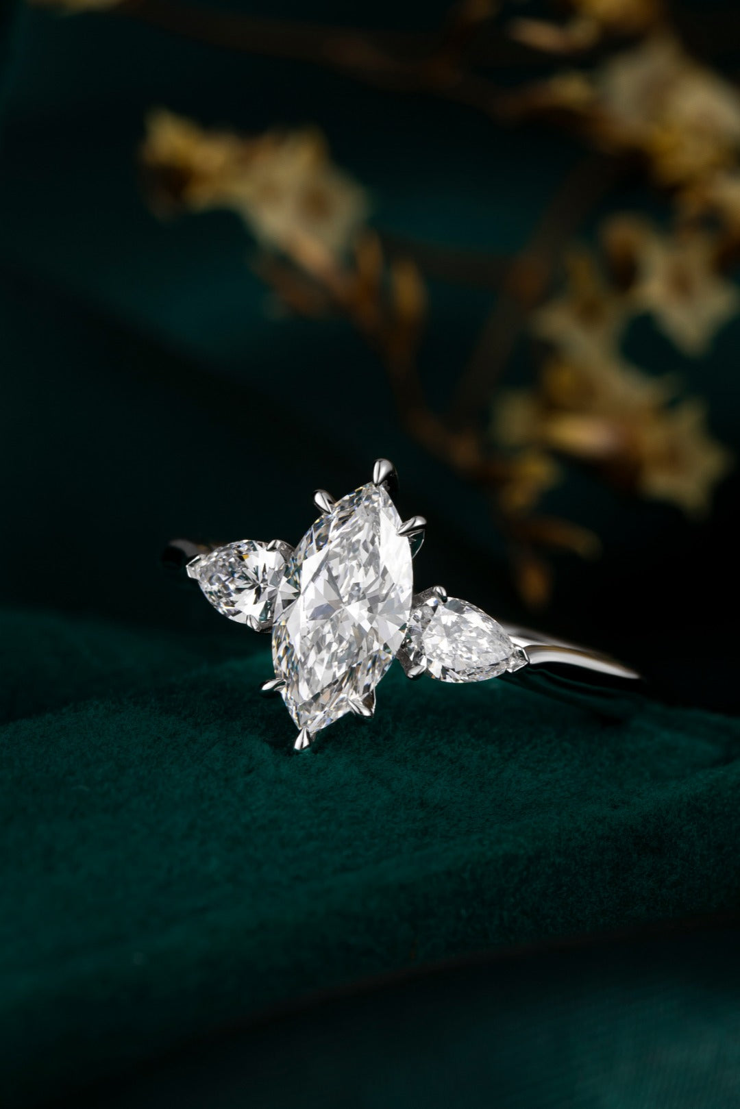 Serwa Jewellery | Trilliant Embrace – PT900 Lab-Grown Diamond Ring