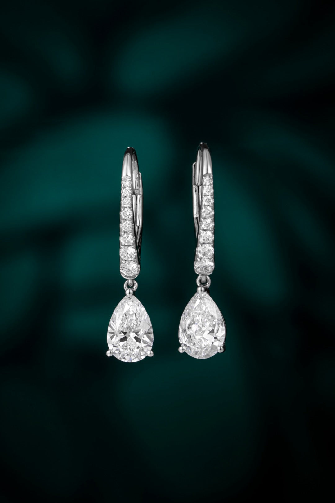 Serwa Jewellery | Luminous Drop – PT950 Lab-Grown Diamond Earrings