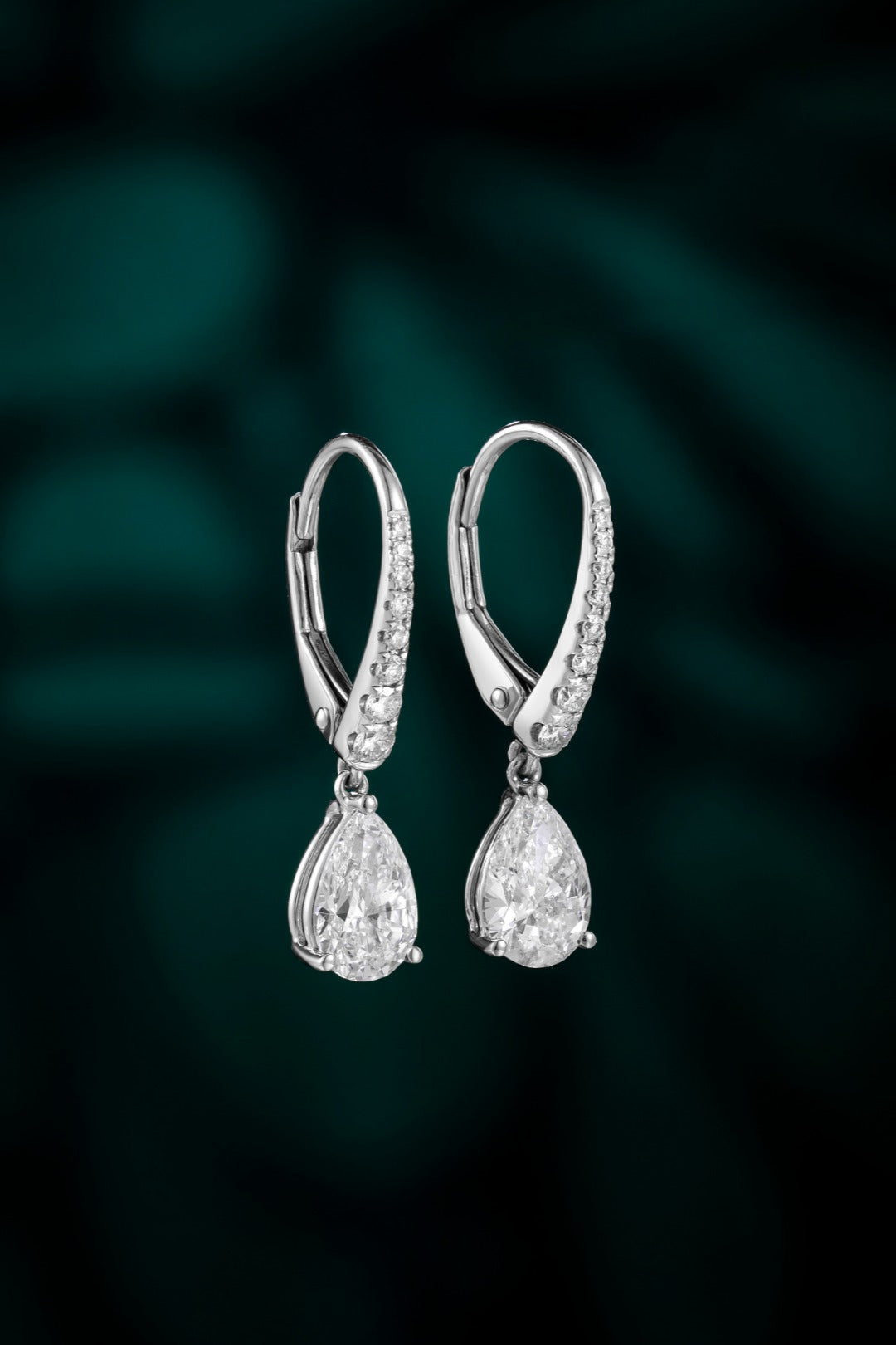 Serwa Jewellery | Luminous Drop – PT950 Lab-Grown Diamond Earrings