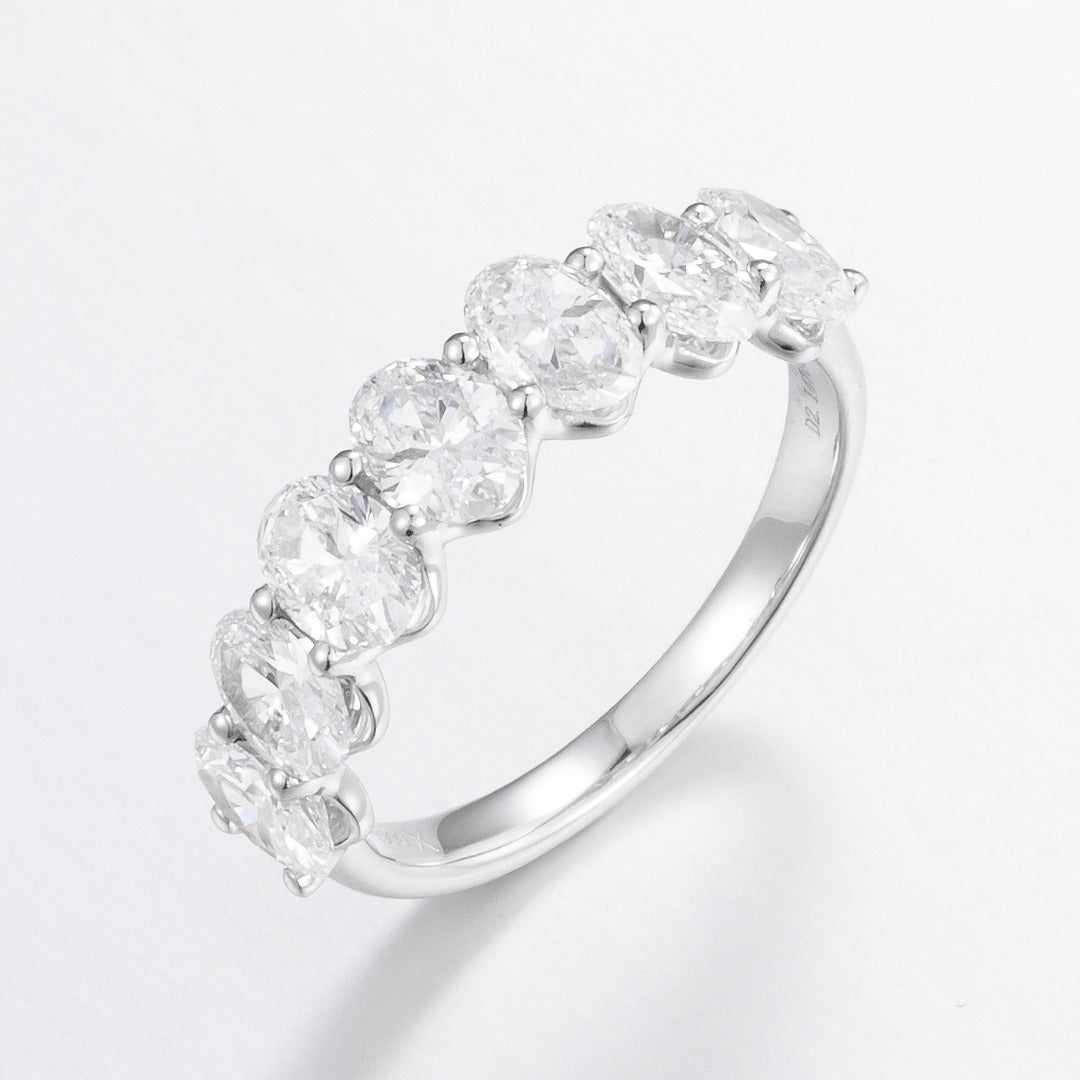 Serwa Jewellery | Seven-Stone Eternity Ring – PT900 Lab-Grown Diamond