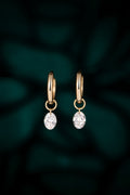 Serwa Jewellery | Luminous Drop – 14K Lab-Grown Diamond Hoop Earrings