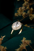 Serwa Jewellery | Oval Halo Grace – 14K Lab-Grown Diamond Ring