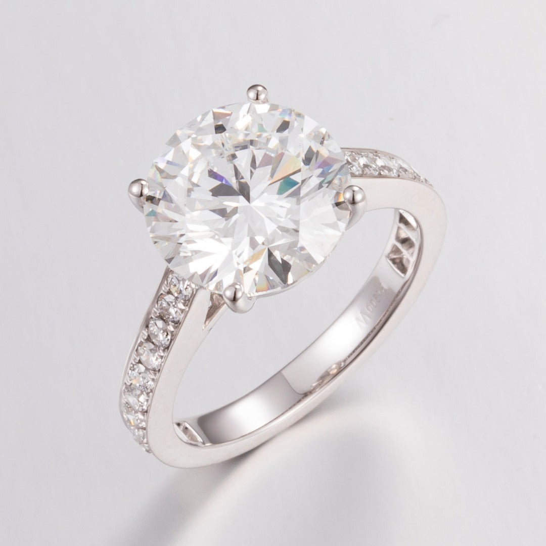 Serwa Jewellery | Grand Round Solitaire – PT900 Lab-Grown Diamond Ring