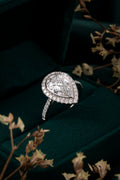 Serwa Jewellery | Pear Halo Grace – PT900 Lab-Grown Diamond Ring