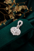 Serwa Jewellery | Halo Lab-Grown Diamond Pendant – PT900 Platinum